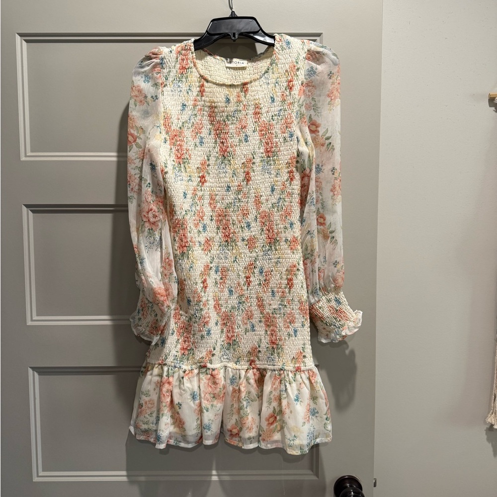 Storia Multicolor Smocked Dress